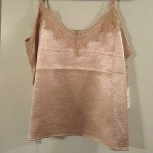 NWT Forever 21 Contemporary lace silk cami